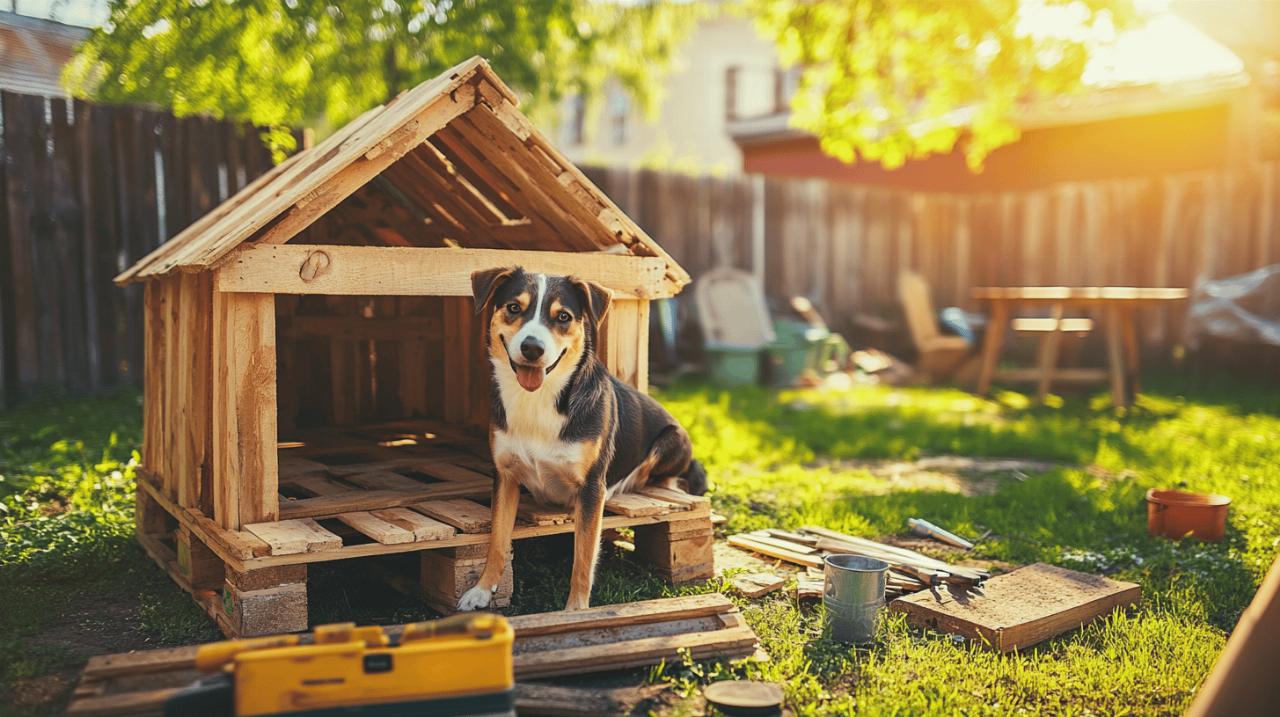 Guide etape par etape : Comment fabriquer une niche pour chien en palette durable et resistante