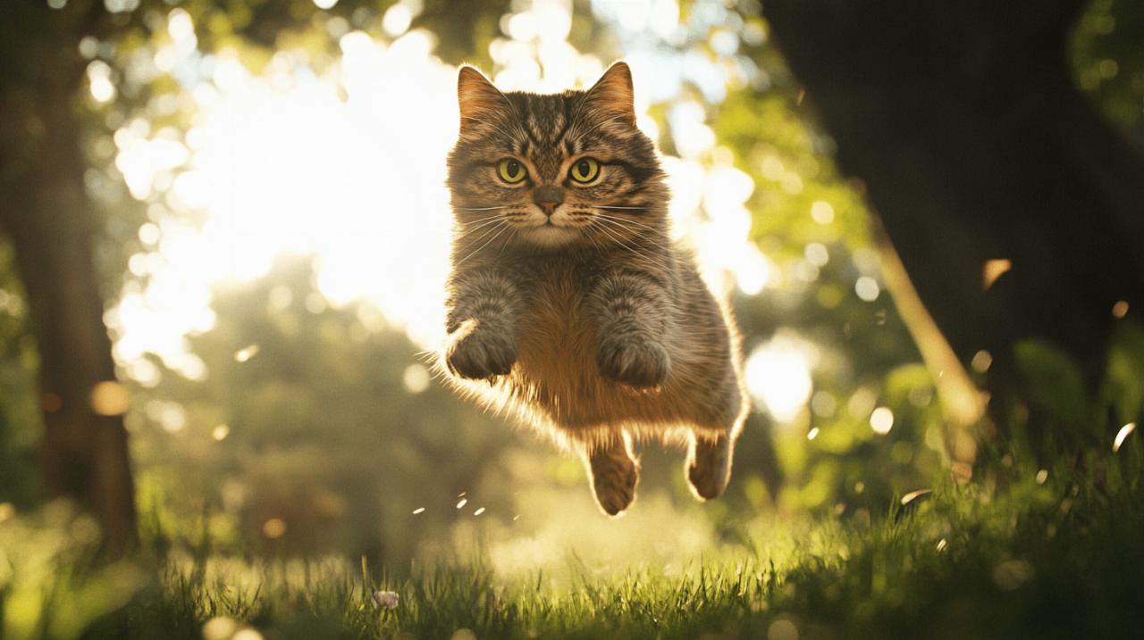 Les prouesses acrobatiques de votre chat : hauteur et distance de saut